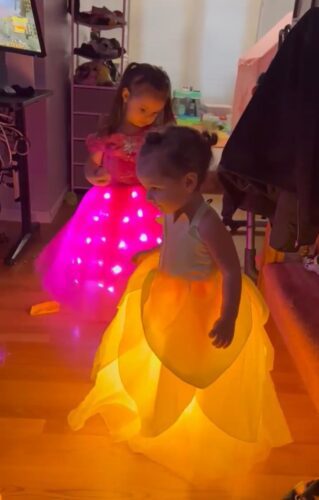 Sleeping Beauty Aurora Cosplay Girls LED Dress photo review