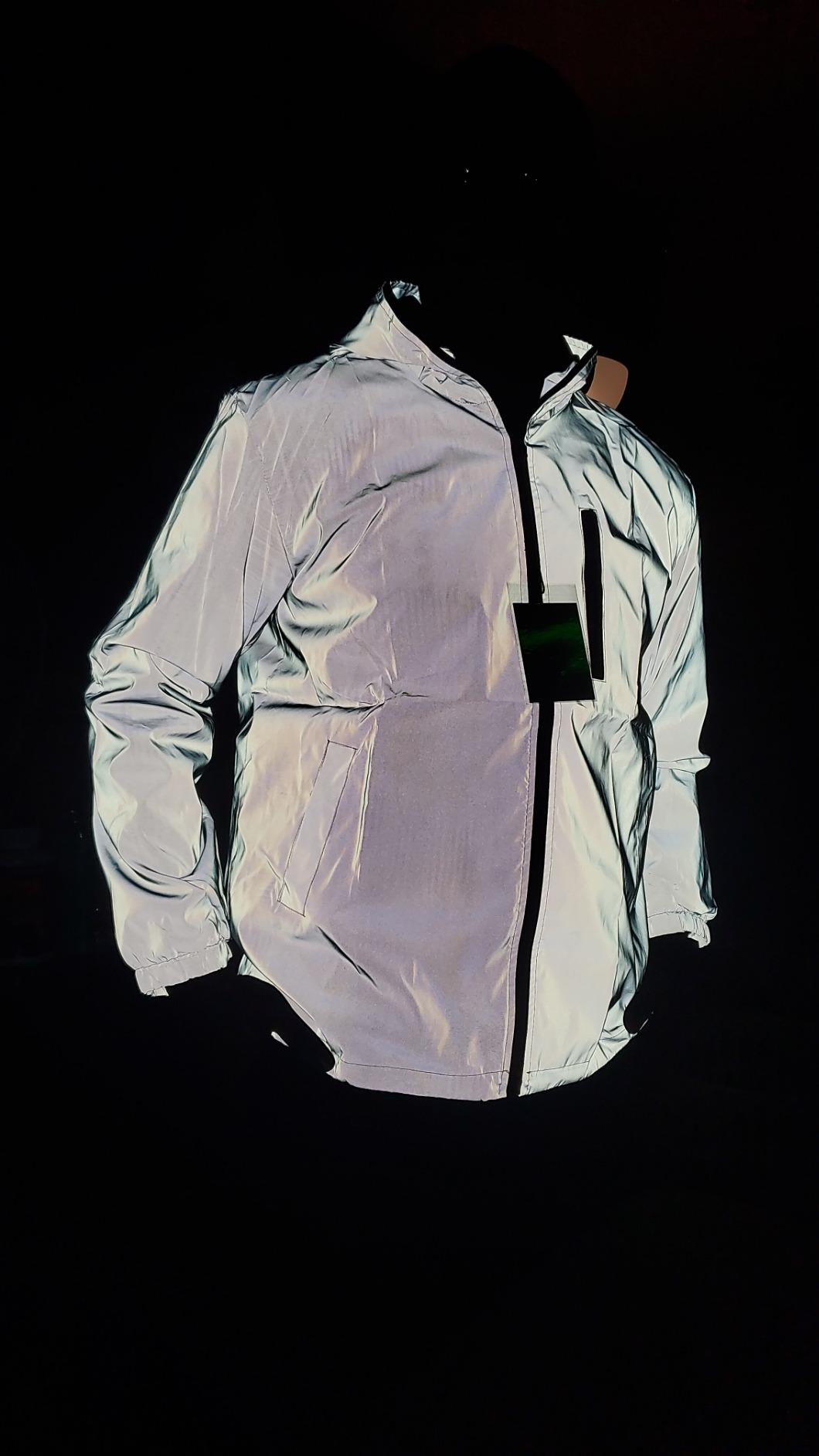 Lightweight Reflective Zip Up Hooded Jacket for Sport photo review