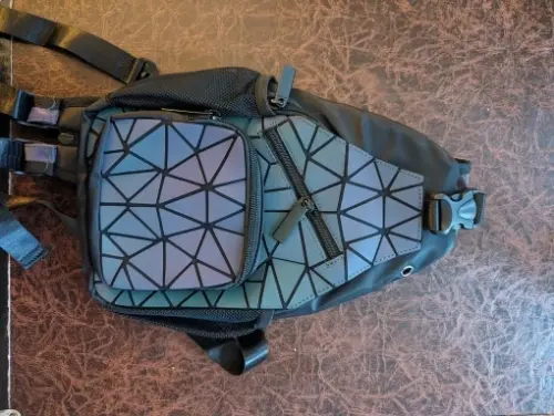 Geometric Luminous  Chest bag photo review