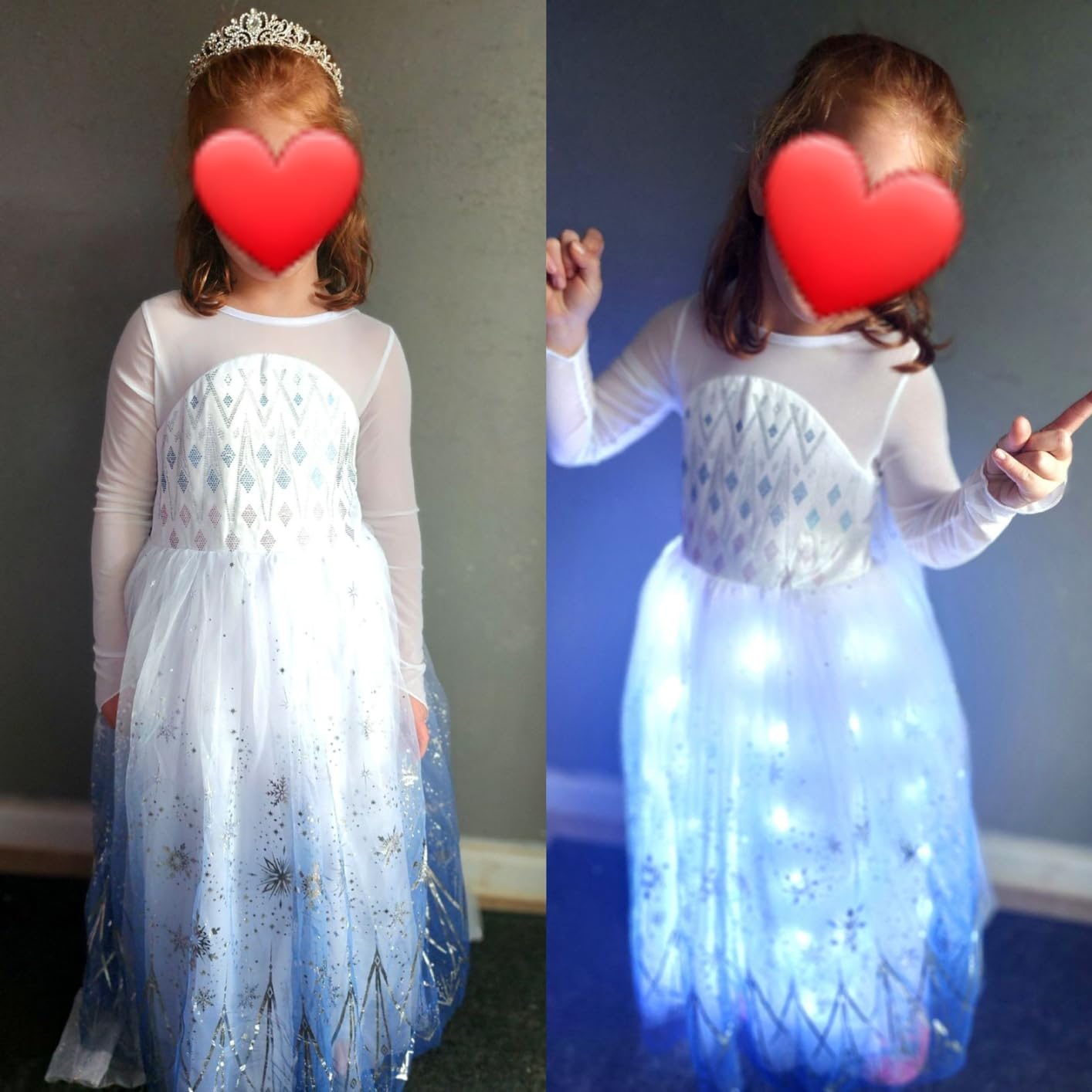 Frozen Princess Elsa LED Light Up Dress photo review