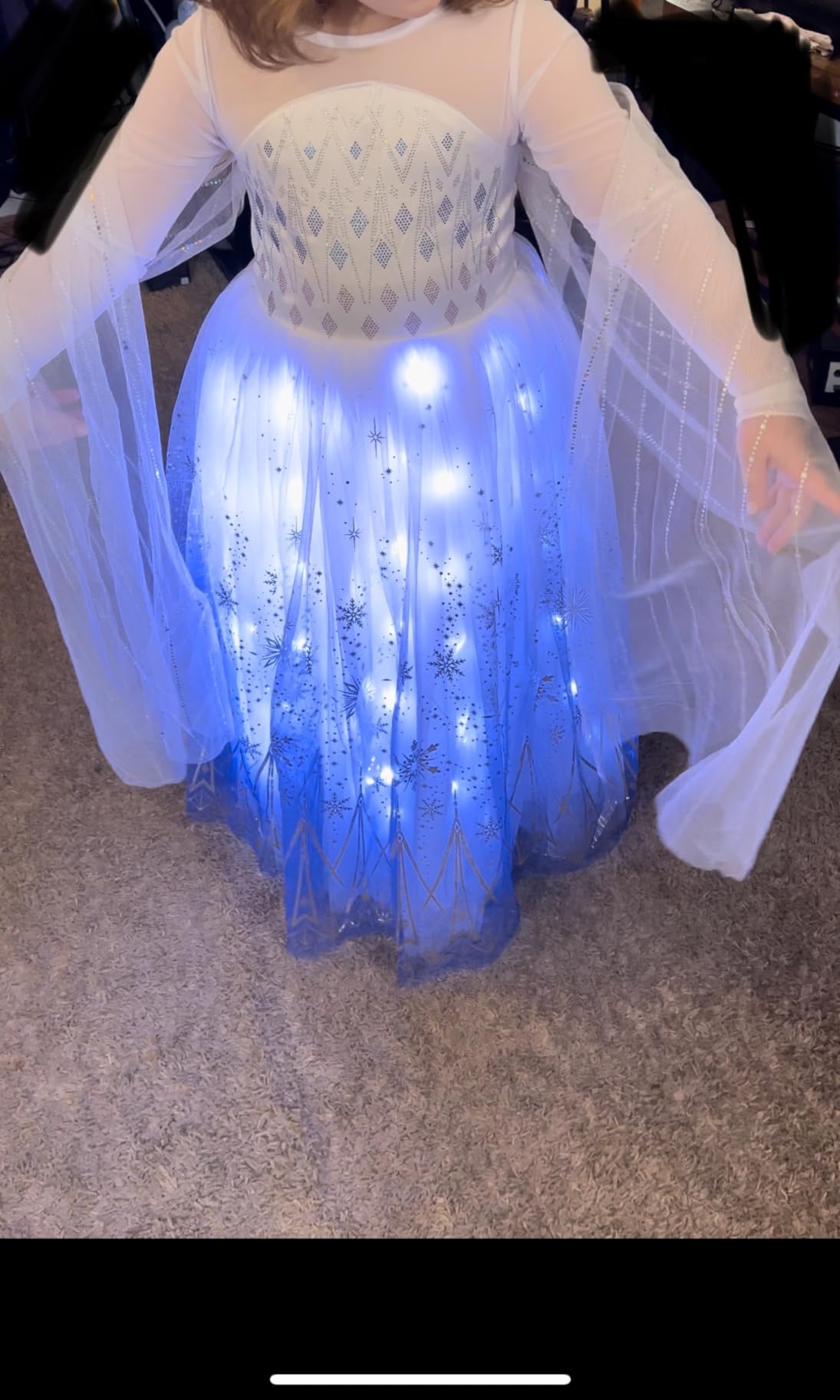 Frozen Princess Elsa LED Light Up Dress photo review